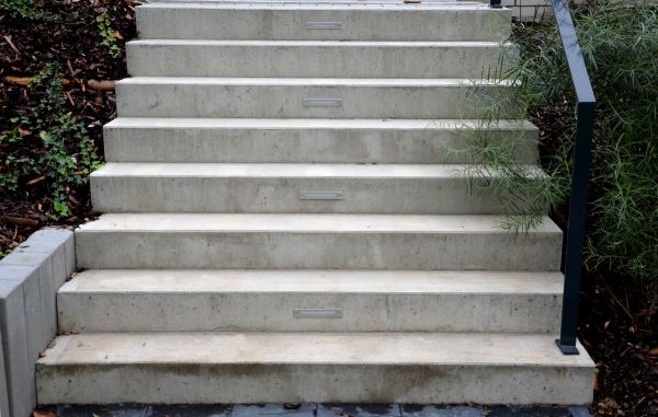Poured Step Installation in Richardson