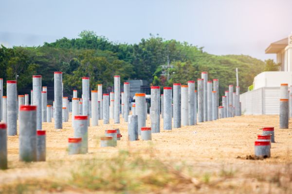 Concrete Pile Installation in Richardson