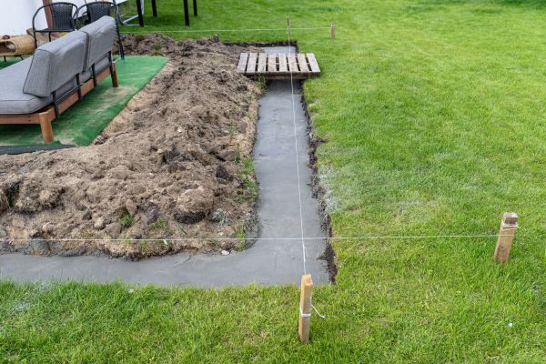 Cement Footer Installation in Richardson